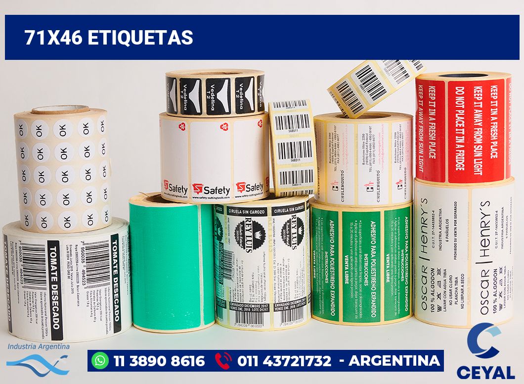 71x46 Etiquetas