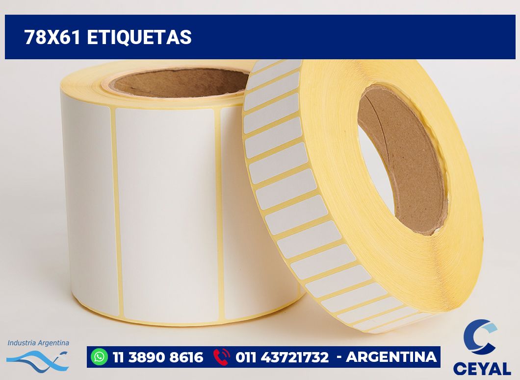 78x61 Etiquetas
