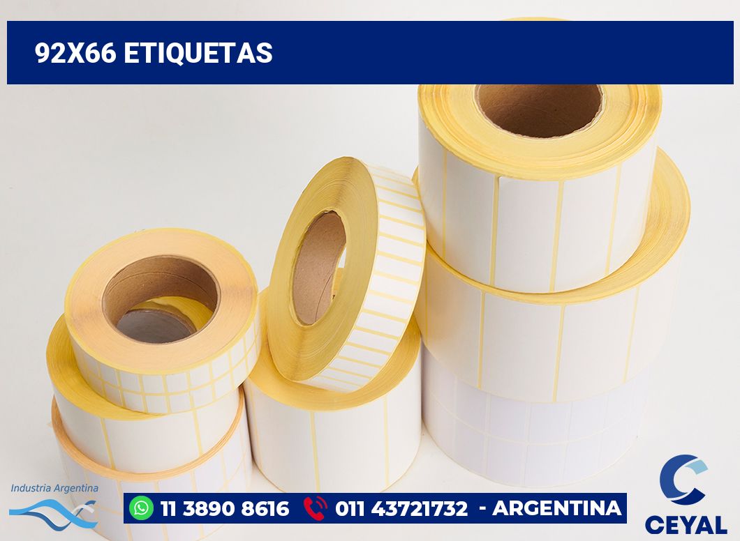 92x66 Etiquetas