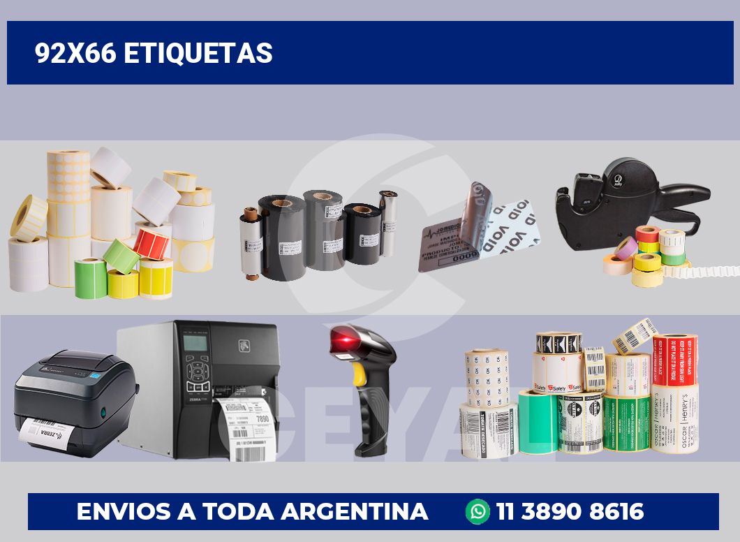 92x66 Etiquetas