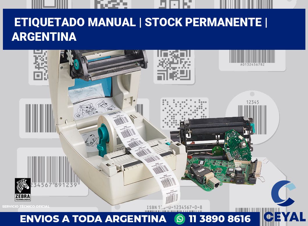 Etiquetado manual | Stock permanente | Argentina