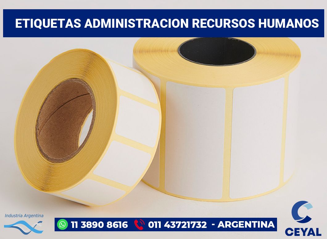 Etiquetas Administracion recursos humanos