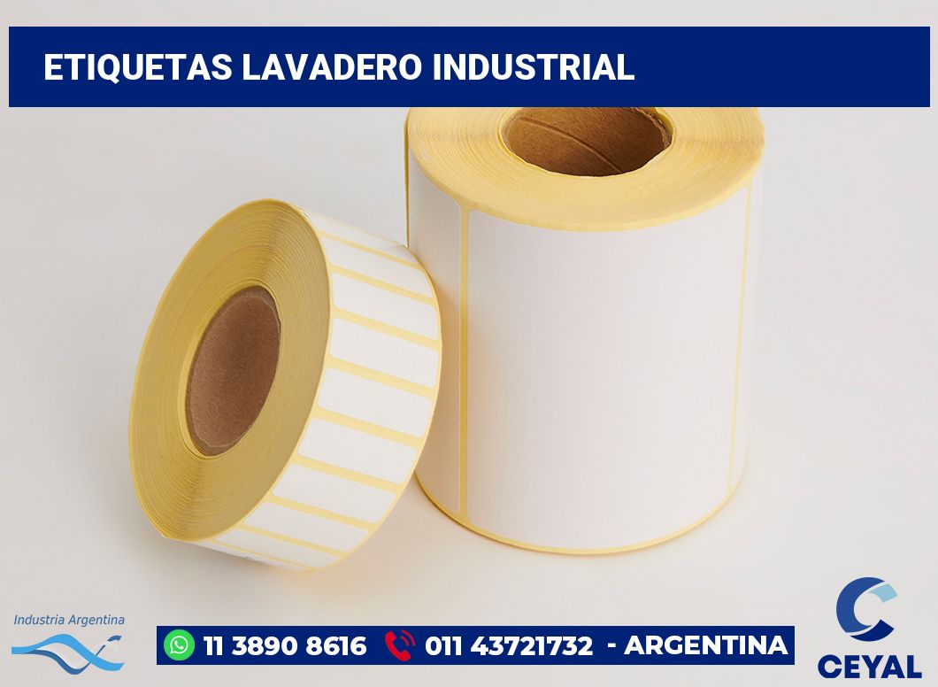 Etiquetas Lavadero industrial