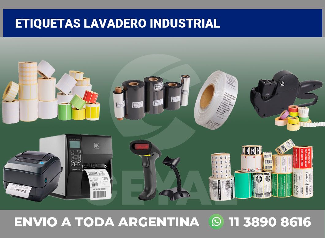 Etiquetas Lavadero industrial