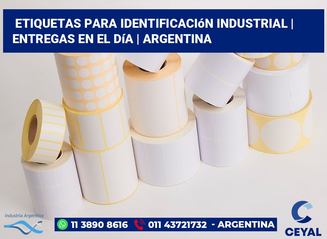 Etiquetas para identificación industrial | Entregas en el día | Argentina