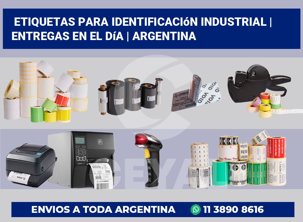 Etiquetas para identificación industrial | Entregas en el día | Argentina