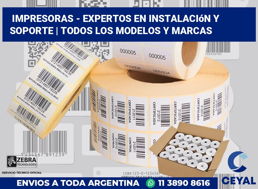 Impresoras - Expertos en instalación y soporte | Todos los modelos y marcas