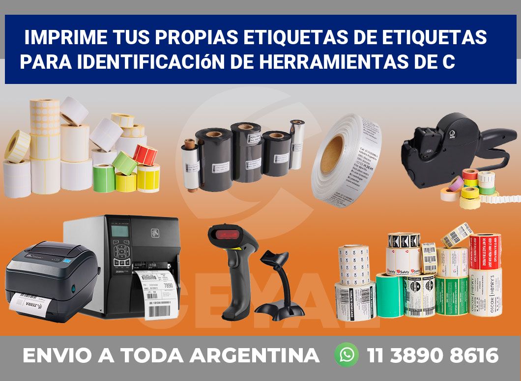 Imprime tus Propias Etiquetas de Etiquetas para Identificación de Herramientas de C