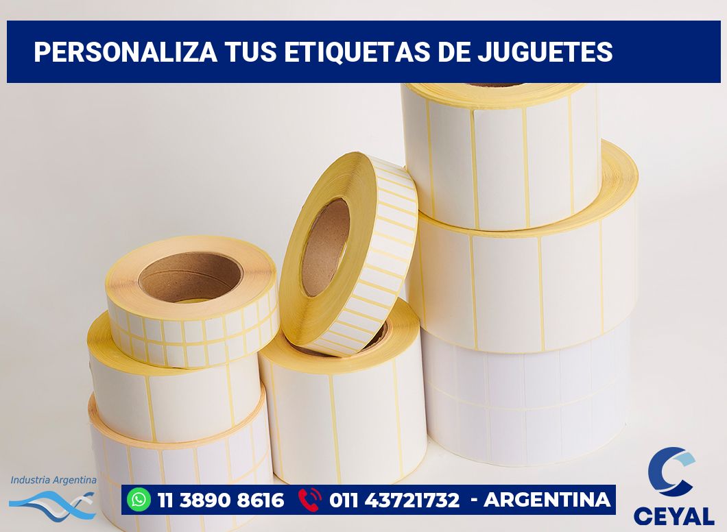Personaliza tus Etiquetas de juguetes