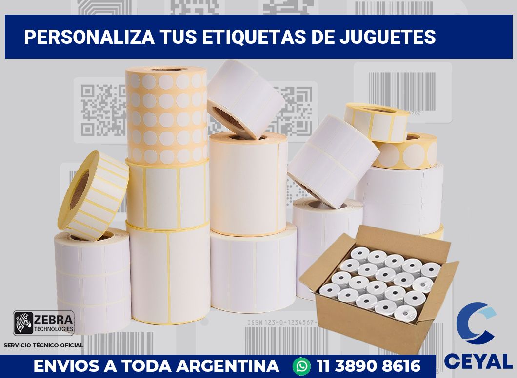 Personaliza tus Etiquetas de juguetes