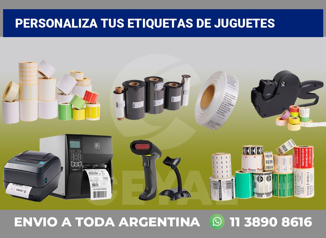 Personaliza tus Etiquetas de juguetes