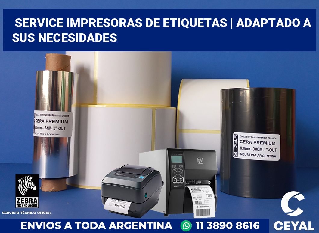 Service impresoras de etiquetas | Adaptado a sus necesidades