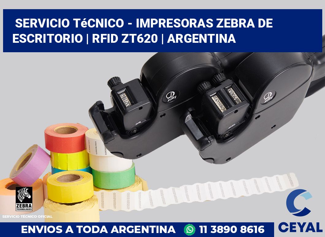 Servicio técnico - Impresoras Zebra de escritorio | RFID ZT620 | Argentina