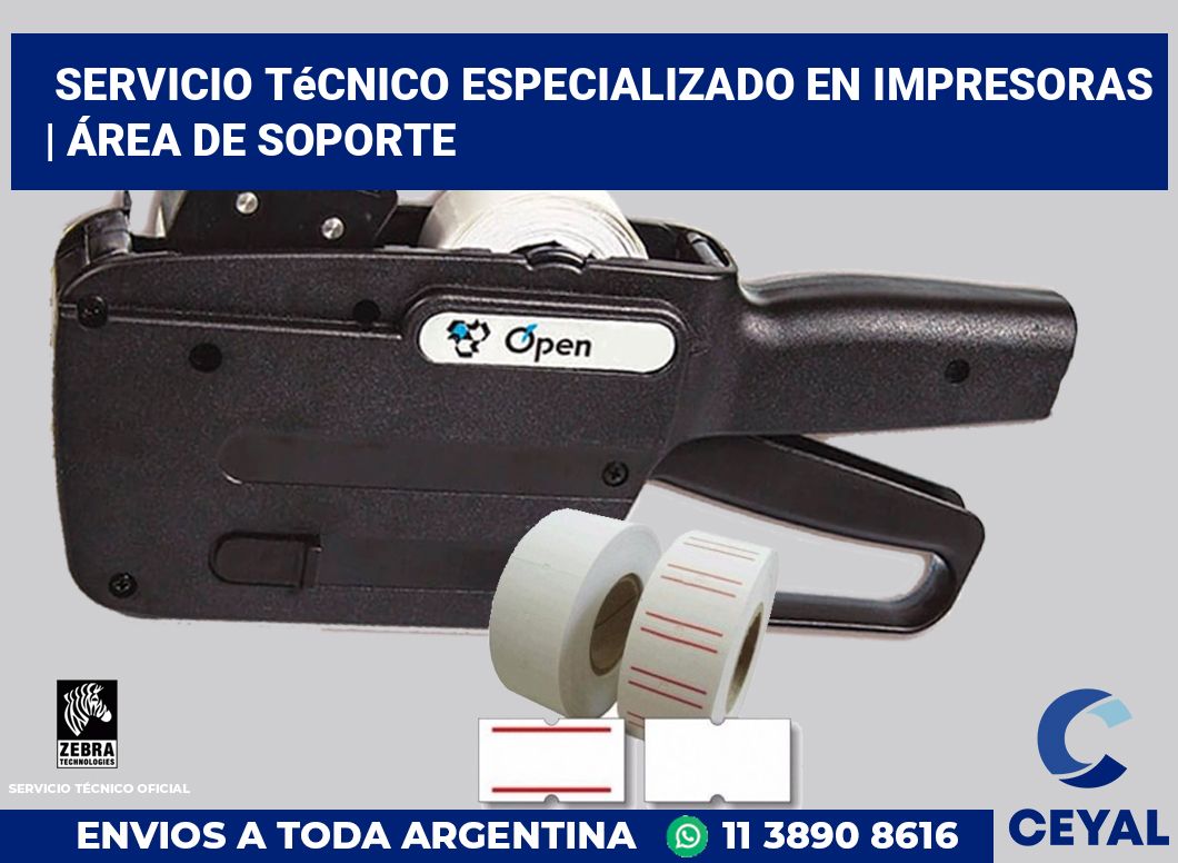 Servicio técnico especializado en impresoras | Área de soporte