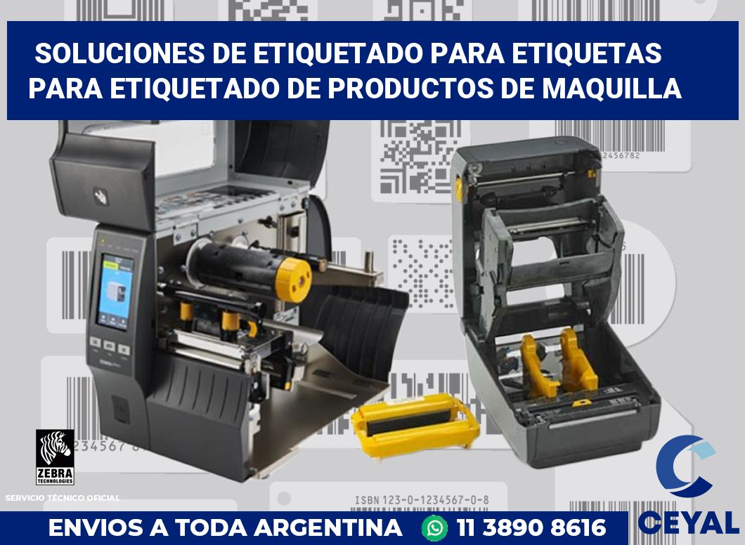 Soluciones de Etiquetado para Etiquetas para Etiquetado de Productos de Maquilla