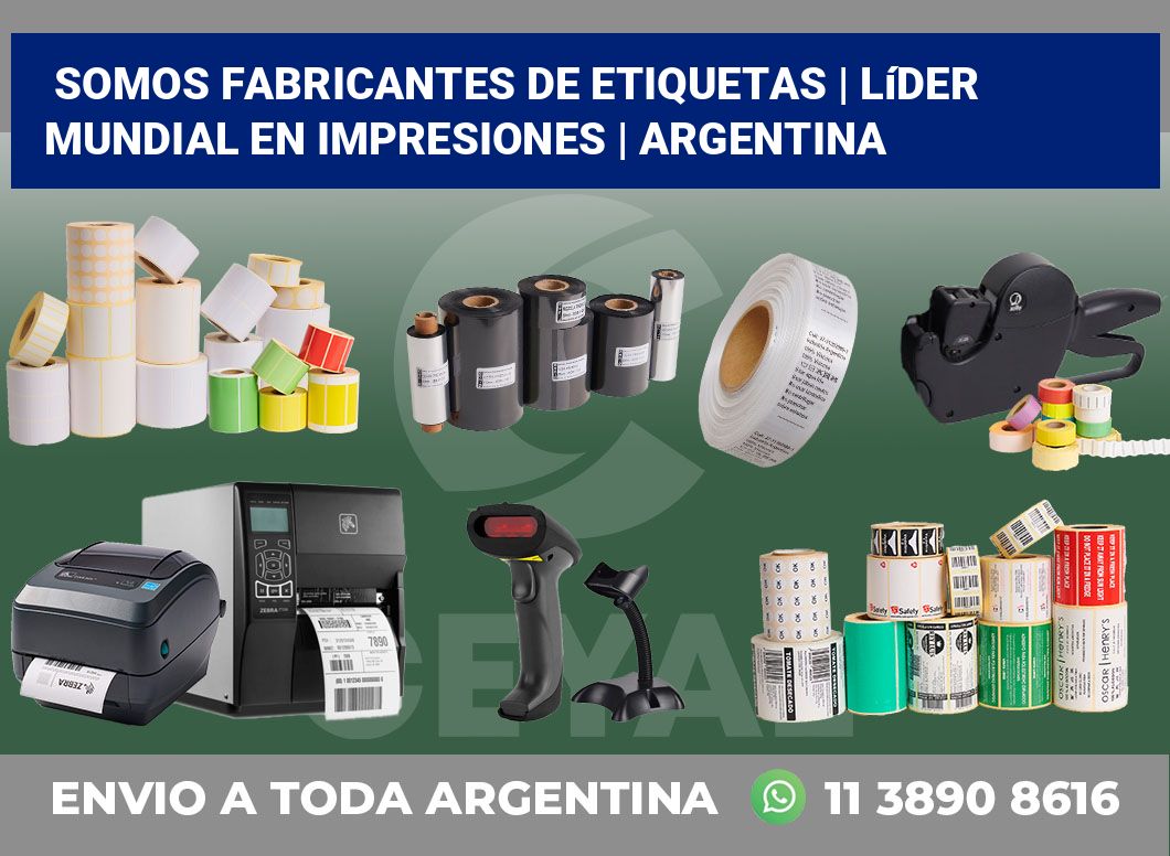 Somos fabricantes de etiquetas | Líder mundial en impresiones | Argentina