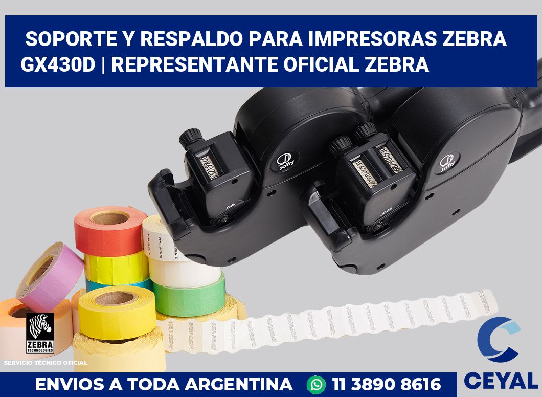 Soporte y respaldo para impresoras Zebra GX430d | Representante oficial Zebra