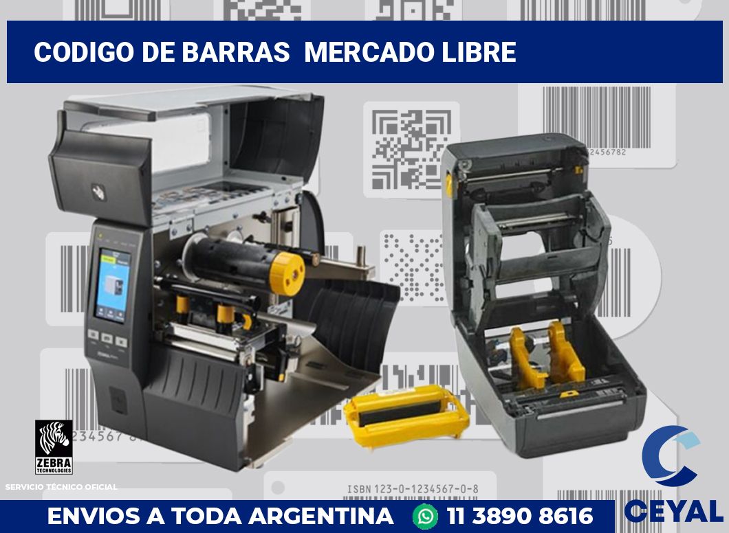 codigo de barras  Mercado Libre