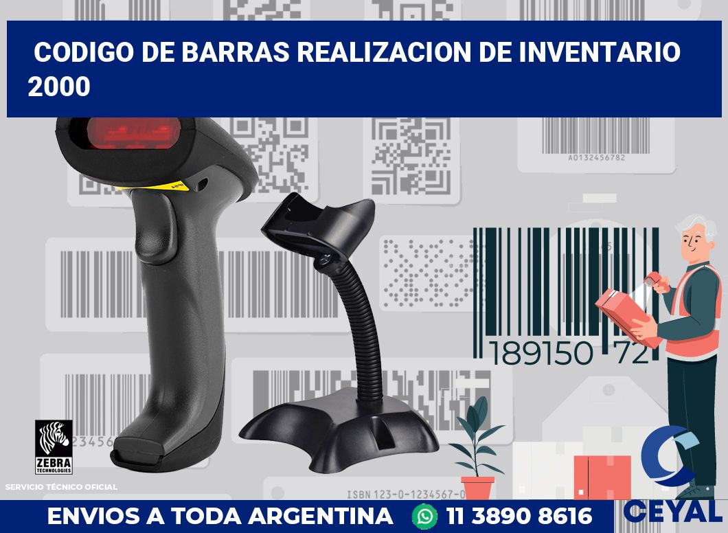codigo de barras realizacion de inventario  2000