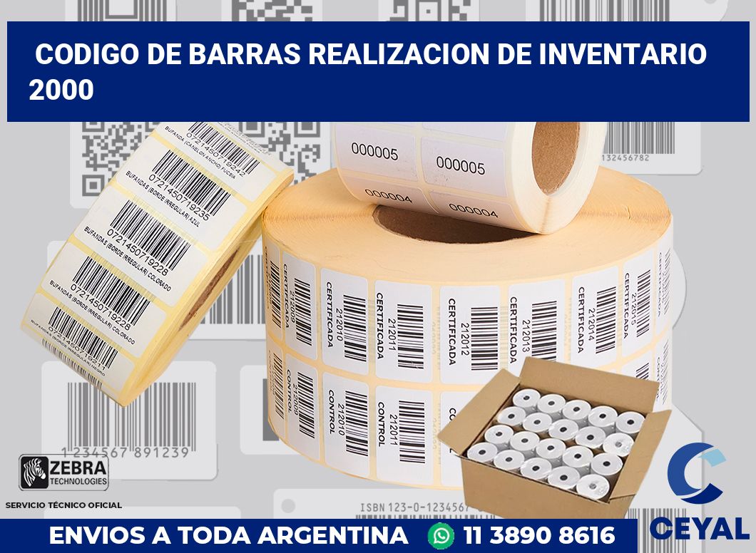 codigo de barras realizacion de inventario  2000