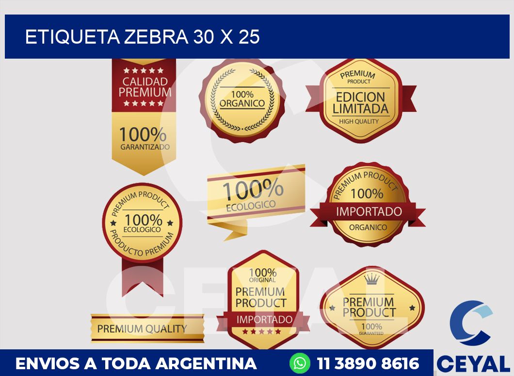 etiqueta zebra 30 x 25