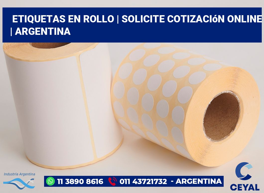 etiquetas en rollo | Solicite cotización online | Argentina