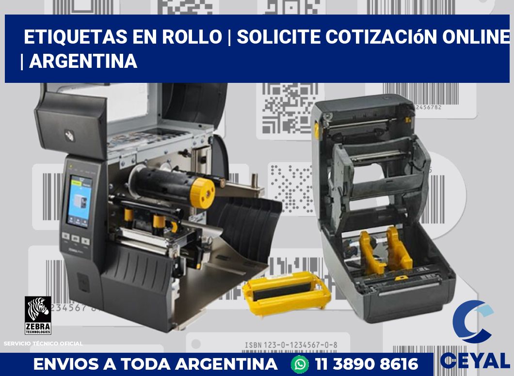 etiquetas en rollo | Solicite cotización online | Argentina