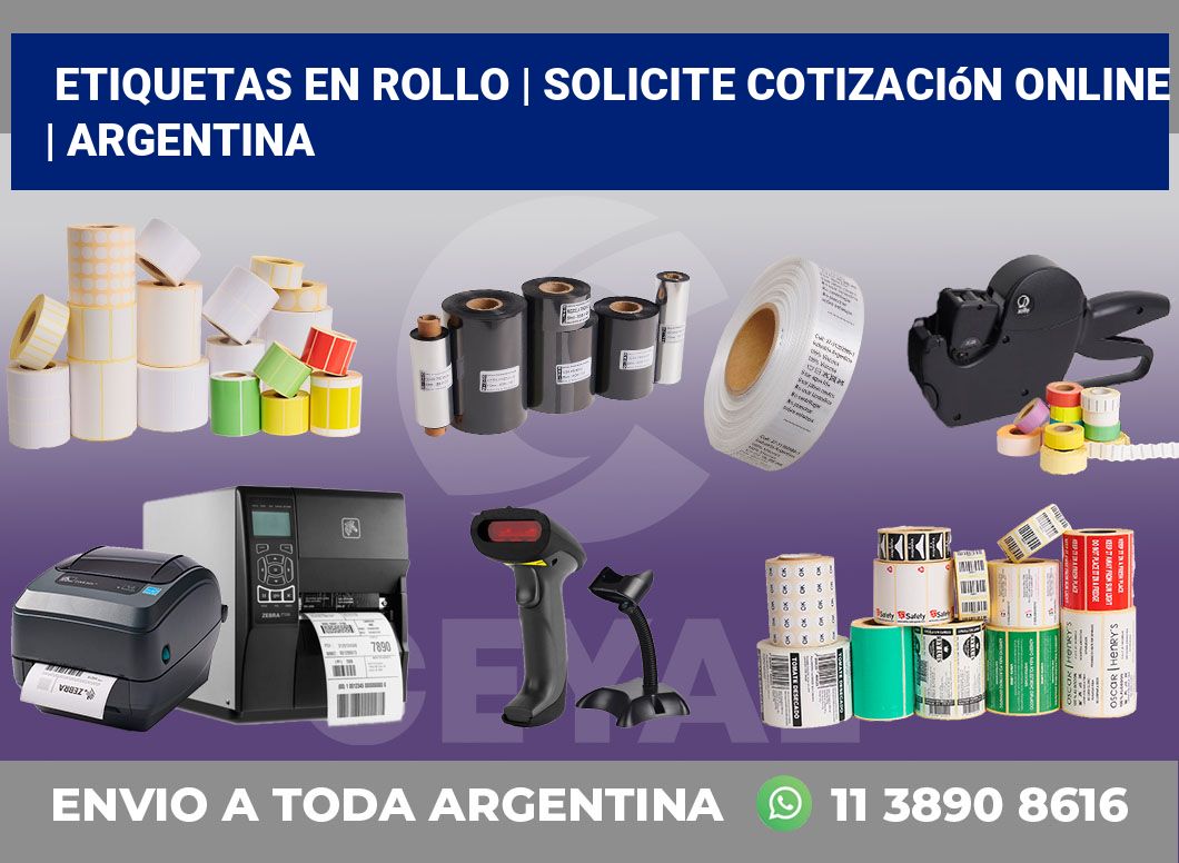 etiquetas en rollo | Solicite cotización online | Argentina