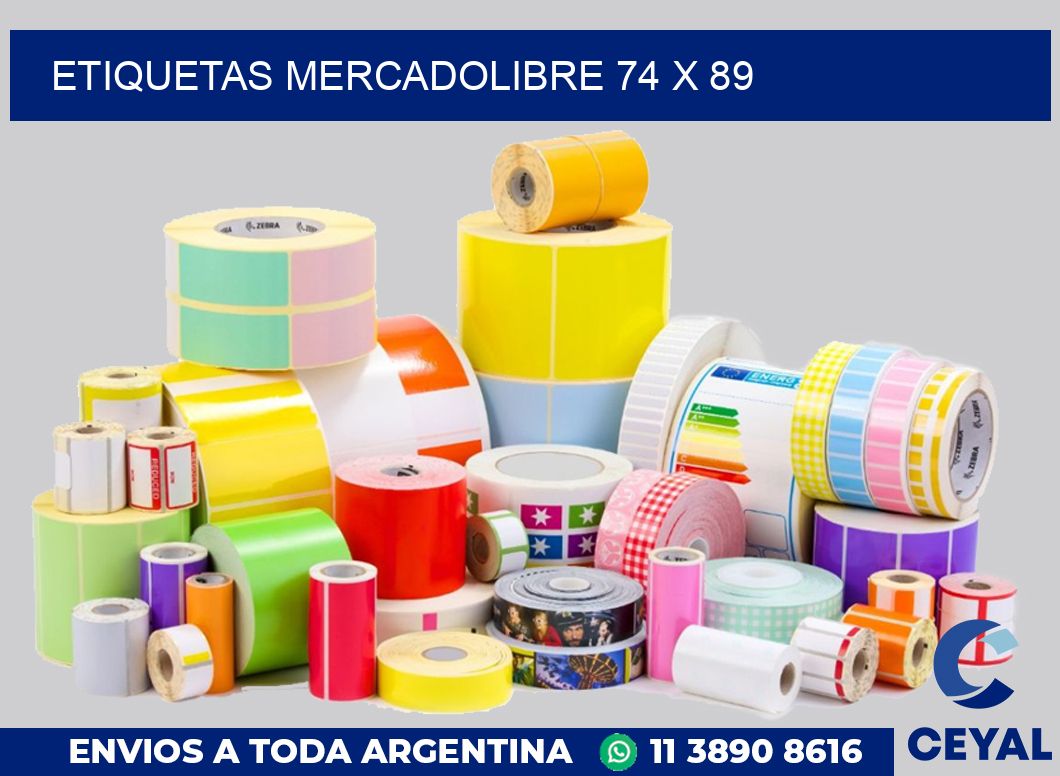 etiquetas mercadolibre 74 x 89