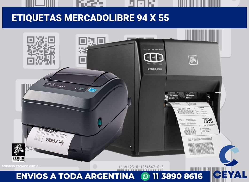 etiquetas mercadolibre 94 x 55