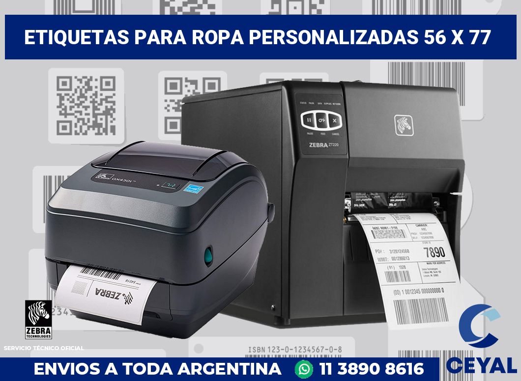 etiquetas para ropa personalizadas 56 x 77