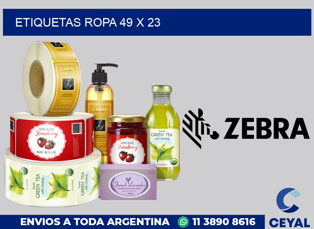etiquetas ropa 49 x 23
