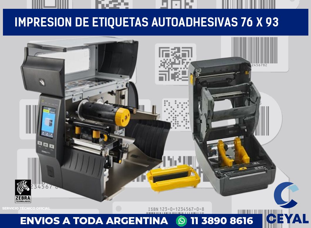 impresion de etiquetas autoadhesivas 76 x 93