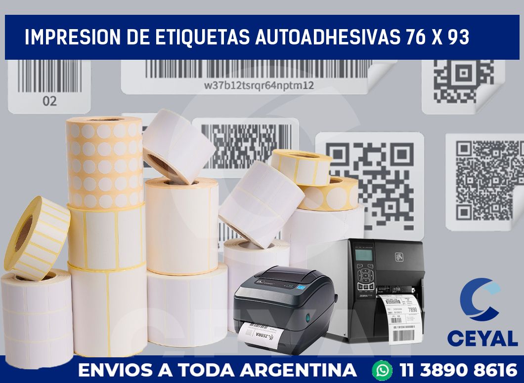 impresion de etiquetas autoadhesivas 76 x 93
