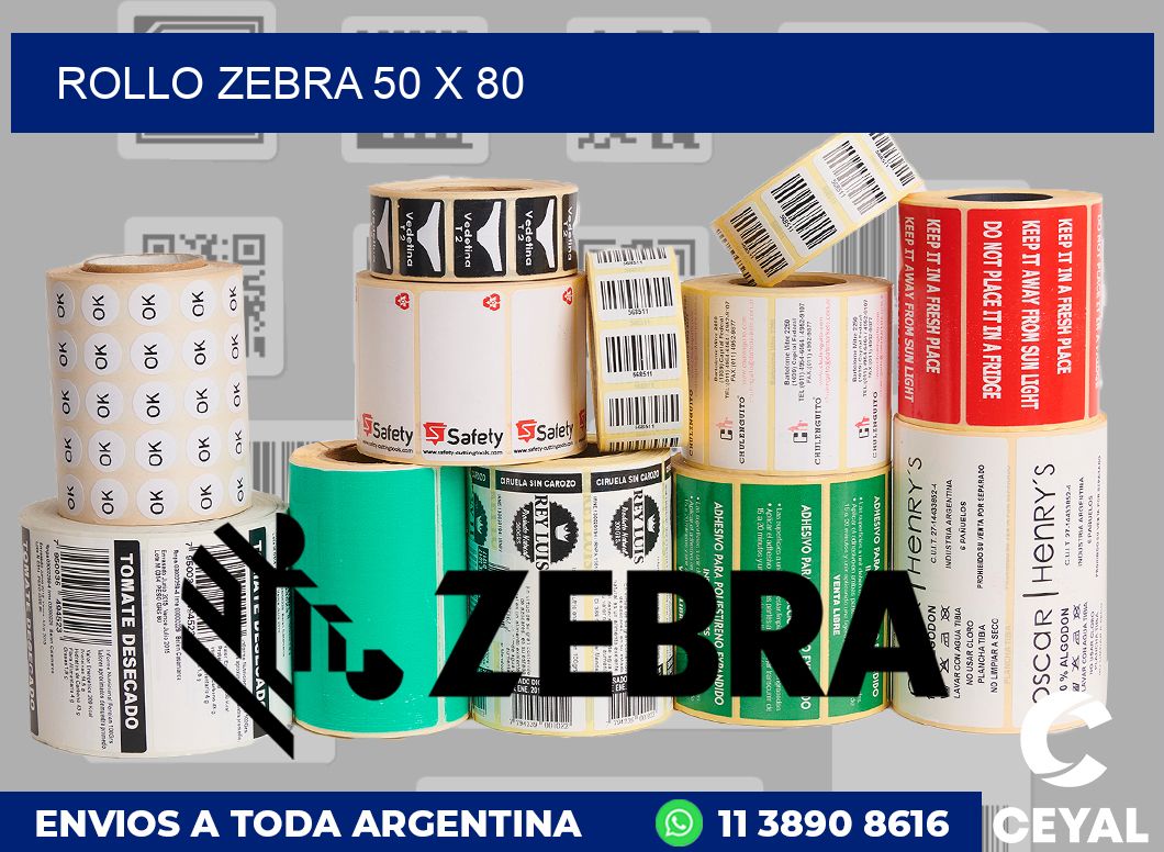rollo zebra 50 x 80