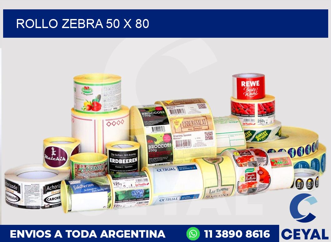 rollo zebra 50 x 80