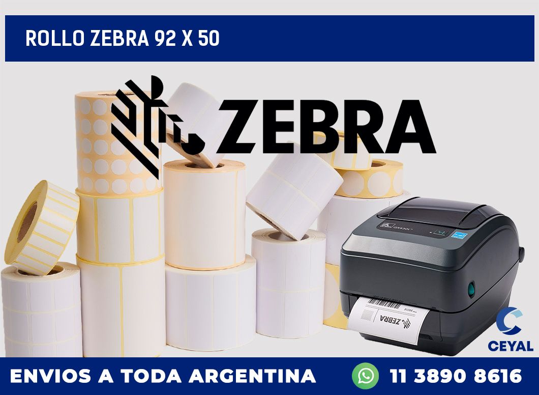 rollo zebra 92 x 50