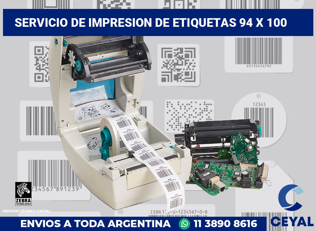 servicio de impresion de etiquetas 94 x 100