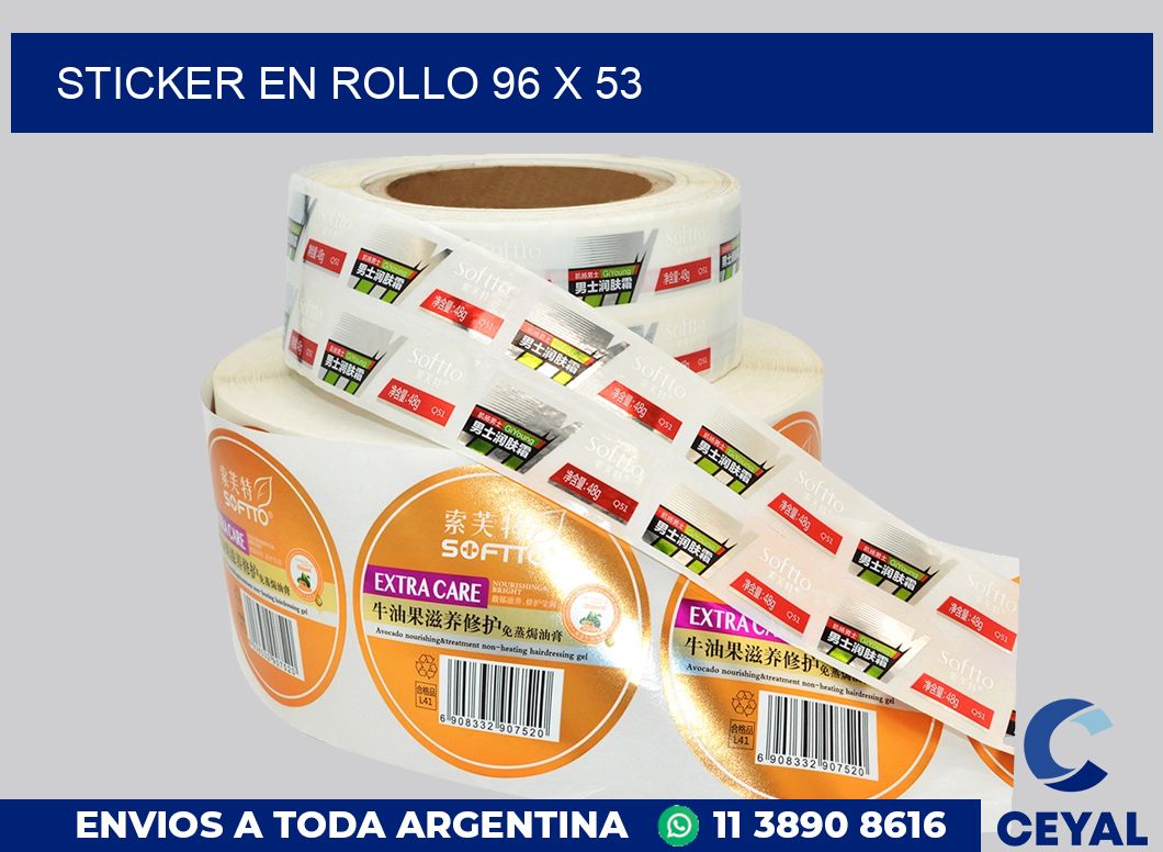 sticker en rollo 96 x 53