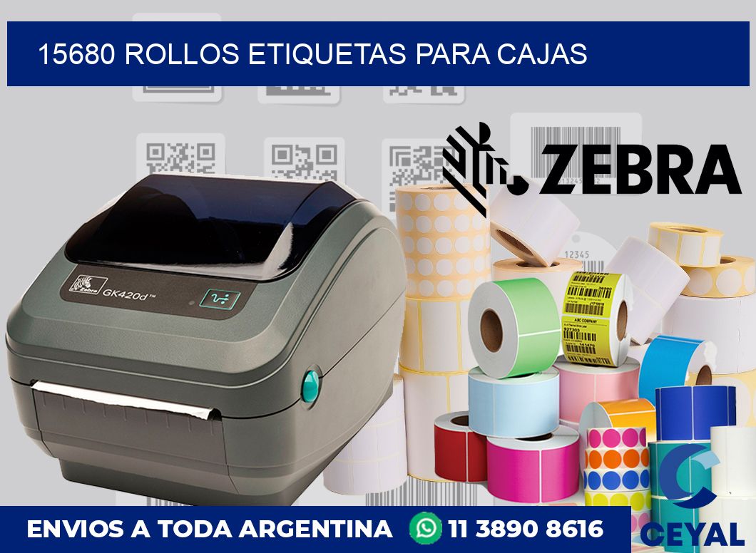 15680 rollos etiquetas para cajas
