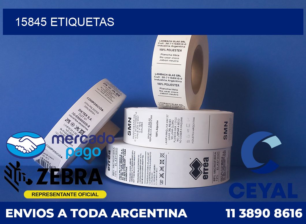 15845 etiquetas