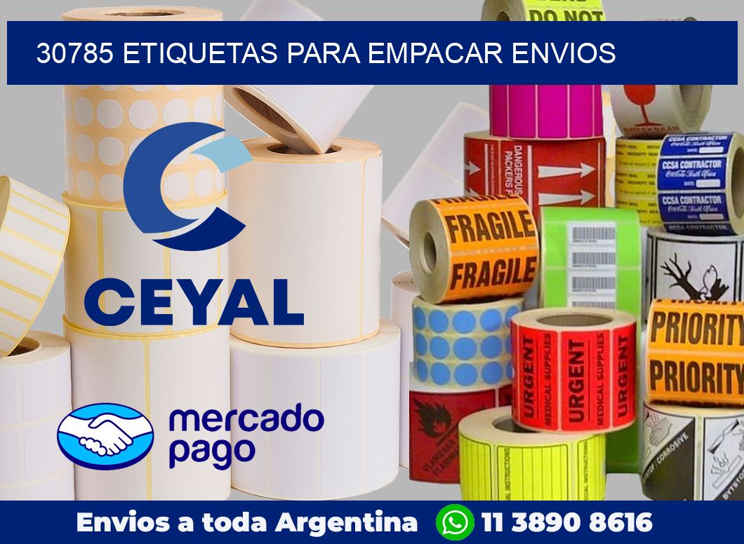 30785 Etiquetas para empacar envios