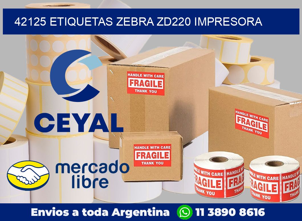 42125 etiquetas Zebra zd220 impresora
