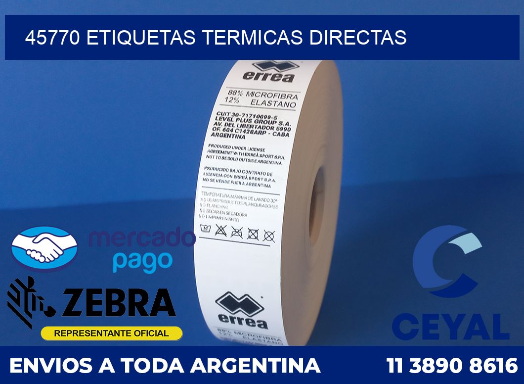 45770 Etiquetas termicas directas