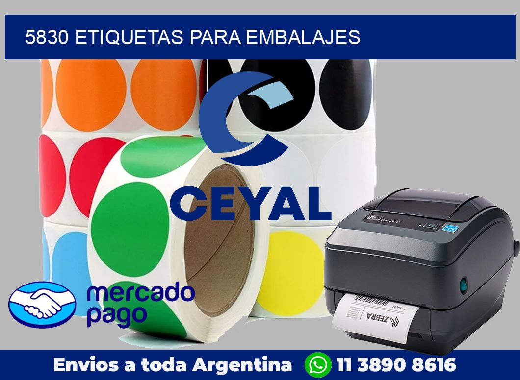 5830 Etiquetas para embalajes