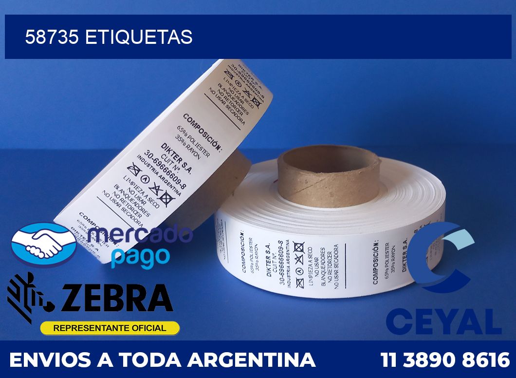 58735 etiquetas
