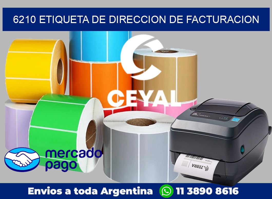 6210 Etiqueta de direccion de facturacion