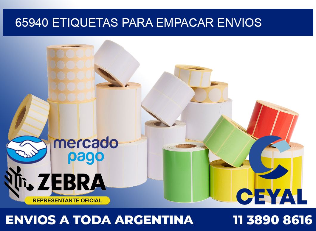65940 Etiquetas para empacar envios