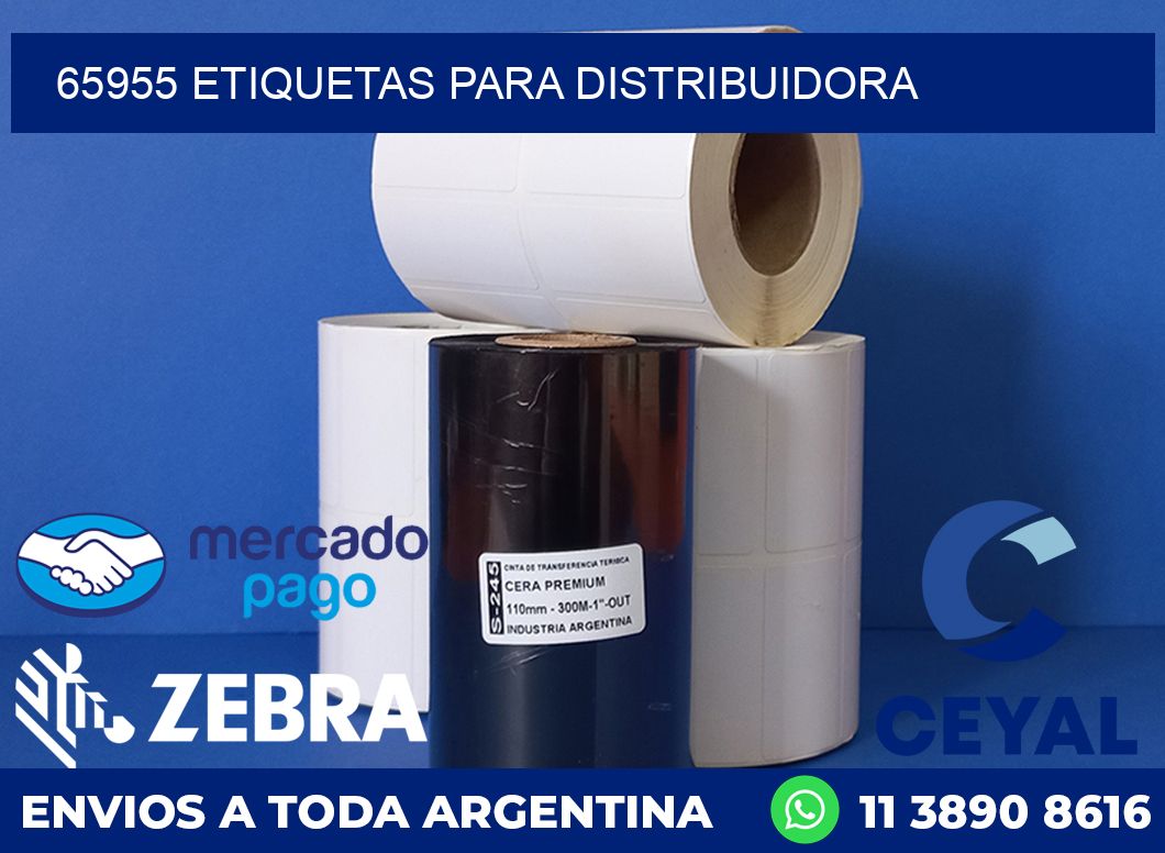 65955 etiquetas para distribuidora
