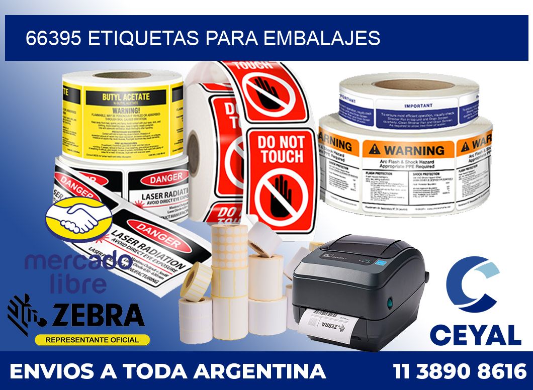 66395 etiquetas para embalajes